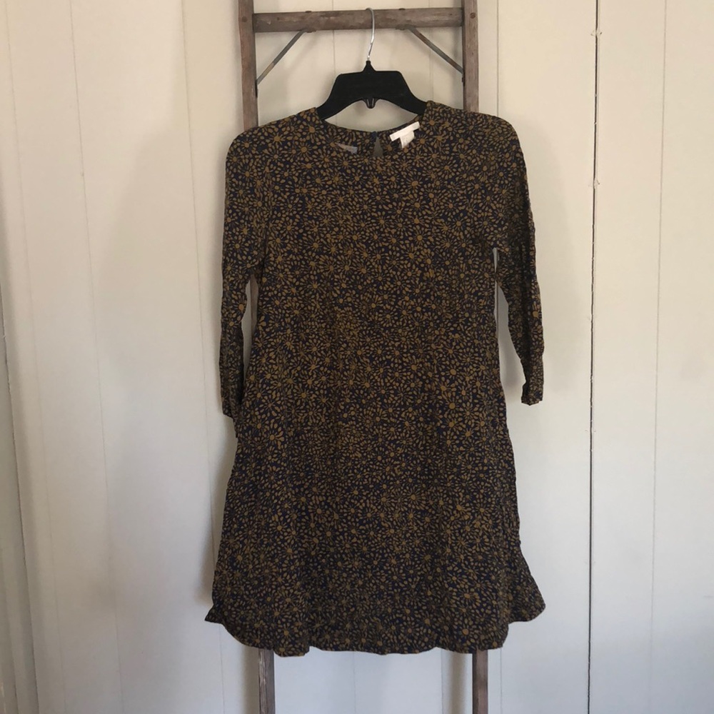 BLUE + GOLD SHIFT DRESS H&M SIZE 4